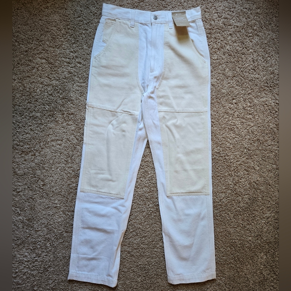 Madewell White & Cream Vintage Straight Jeans